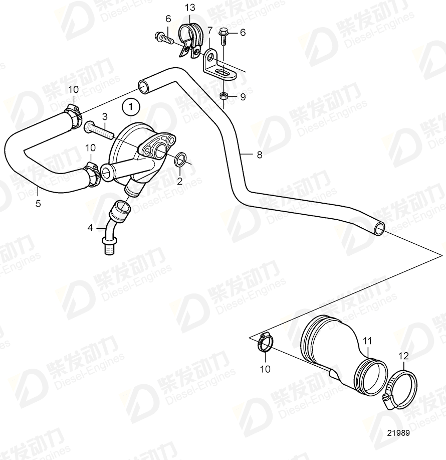 VOLVO Pipe 20746671 Drawing